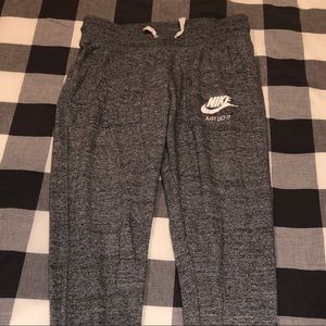 Gray Nike joggers